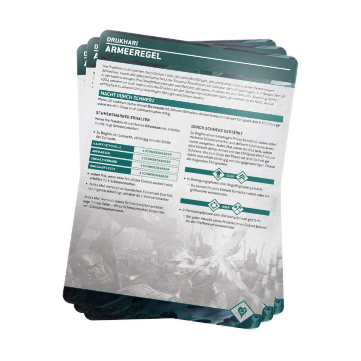 INDEX CARDS - Index: Drukhari (Deutsch)