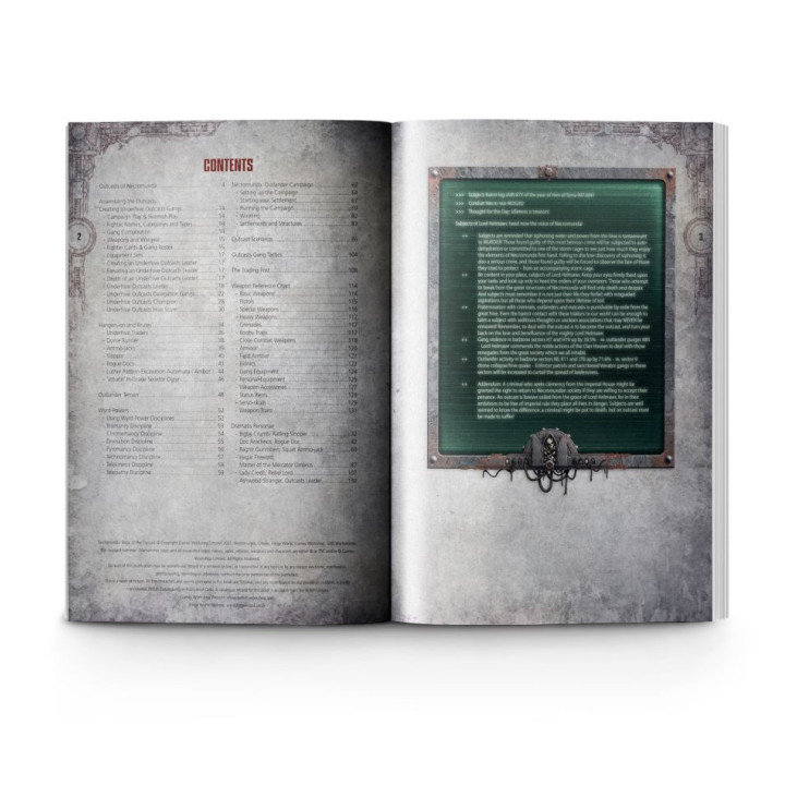 LIVRES - Necromunda: Book of the Outcast