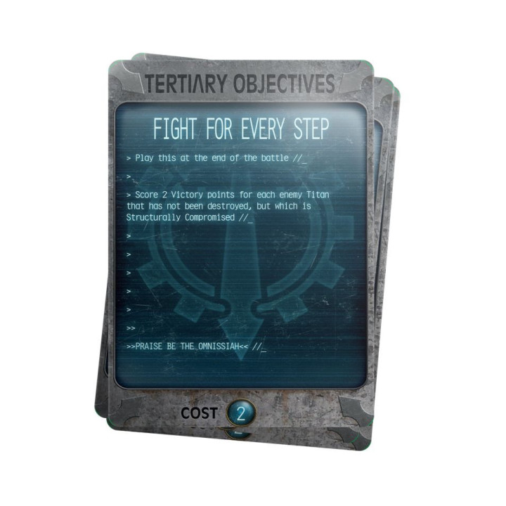 ADEPTUS TITANICUS - Adeptus Titanicus: Knight Stratagem Cards
