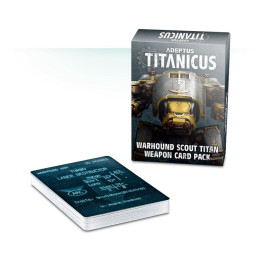 ADEPTUS TITANICUS - Adeptus Titanicus Warhound Scout Titan Weapon Card Pack