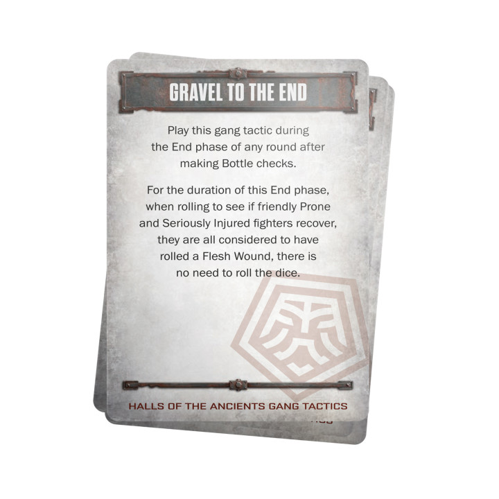 Halls of the Ancients Gang Tactics Cards - NECROMUNDA