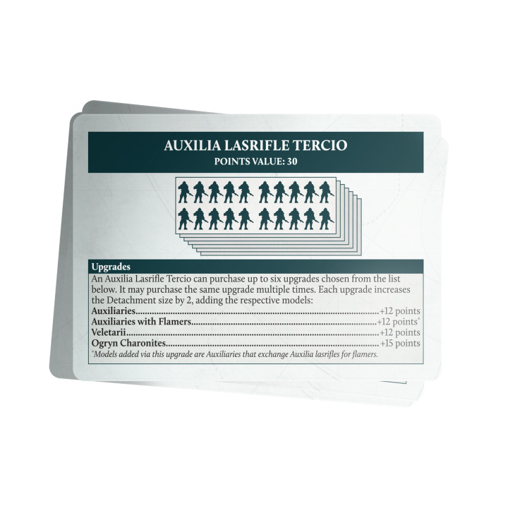 LEGIONS IMPERIALIS - Legions Imperialis: Solar Auxilia Army Cards Pack