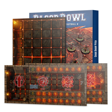 Team Chaos Dwarf - Campo a doppia faccia e set di panchine