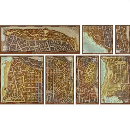 JEUX DE SOCIÉTÉ - D&D Dungeons & Dragons - Waterdeep Dragon Heist Map Set