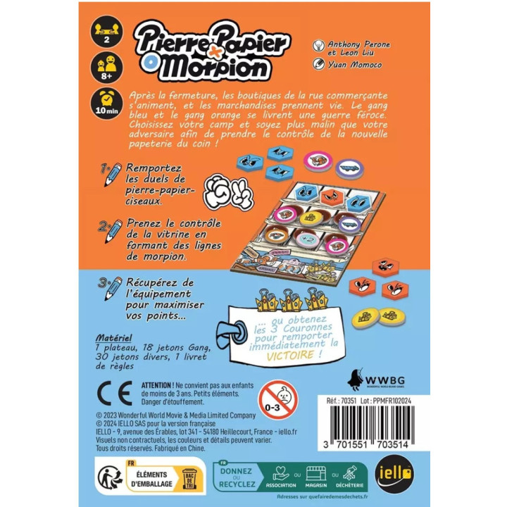 JEUX À DEUX - Pierre Papier Morpion